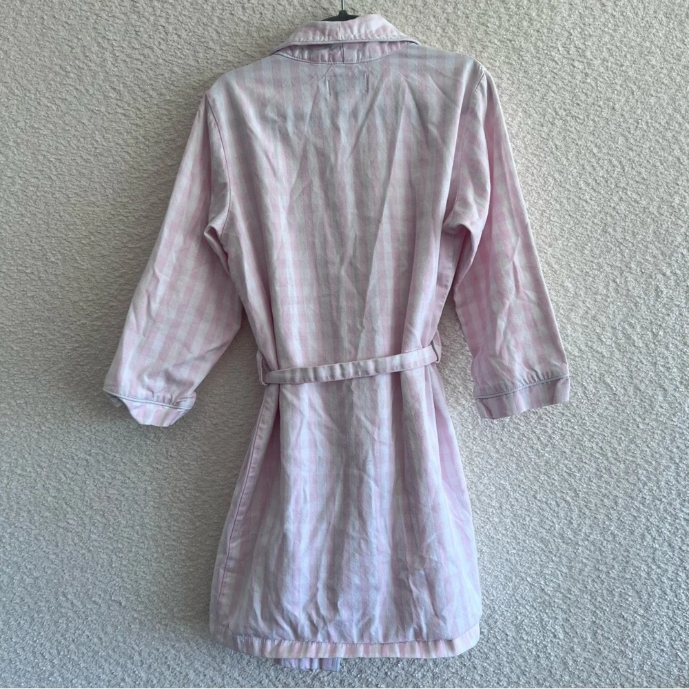 Petite Plume Kids Toddler Gingham Pink‎ Cotton Robe With Belt Size 3/4